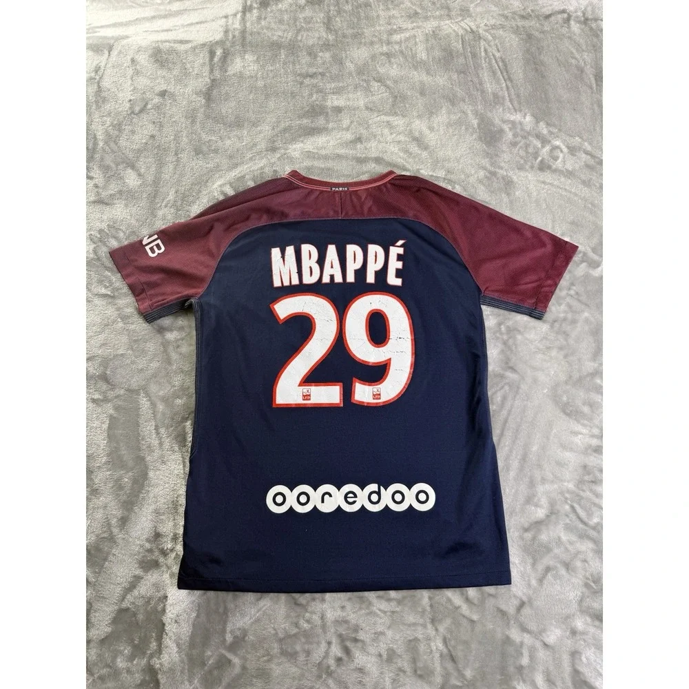 Nike PSG Paris Saint-Germain Soccer Football Jersey 2017/2018 Mbappe #29 Size M